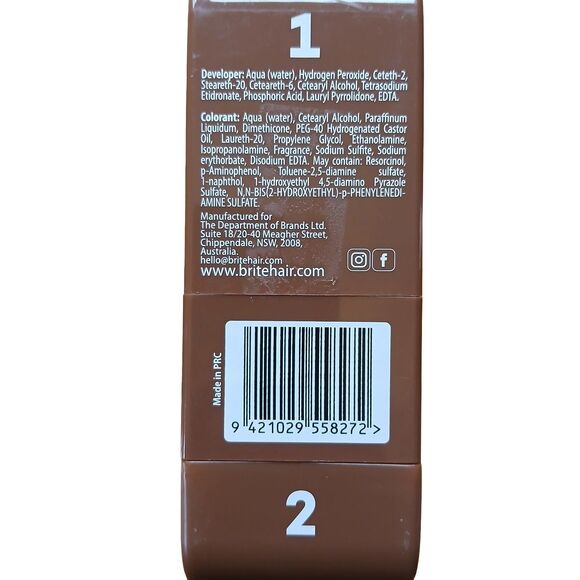 Brite Clean Color Light Brown 2.03 oz (2 Pack) | PPD FREE Hair Color | Twist Mix - Picture 4 of 4